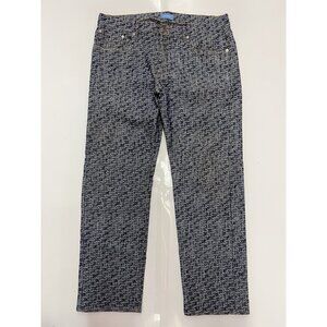 3.Paradis Jeans Logo PatternJeans 38x30 Classic Fit Blue Mens Designer Jeans